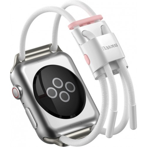 Baseus Let's Go Rope Λουράκι Σιλικόνης Λευκό (Apple Watch 42/44mm)