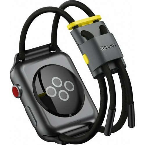 Baseus Let's Go Rope Watch Band (LBAPWA4-BGY) Λουράκι Κορδόνι Black για Apple Watch 42/44mm (1/2/3/4/5/6/SE)