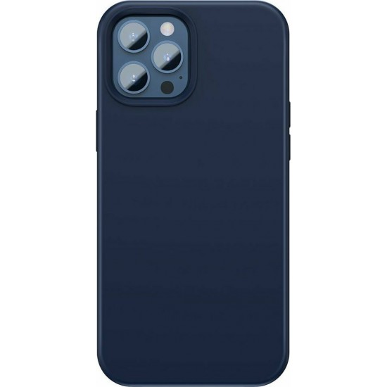Baseus Liquid Silica Gel Magnetic Back Cover Μπλε (iPhone 12 Pro Max)