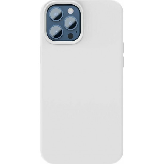 Baseus Liquid Silica Gel Magnetic Back Cover Λευκό (iPhone 12 / 12 Pro)
