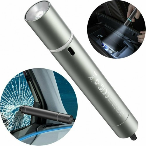 Baseus Σφυριά Εκτάκτου Ανάγκης Window Breaking Flashlight