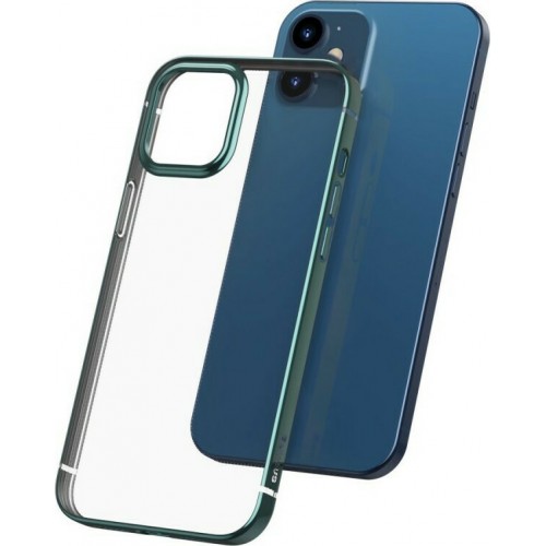 Baseus Shining Back Cover Σιλικόνης Dark Green with Metallic Frame (iPhone 12 mini)