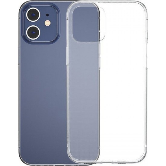 Baseus Simple Back Cover Σιλικόνης Διάφανο with Lanyard Holder (iPhone 12 / 12 Pro)