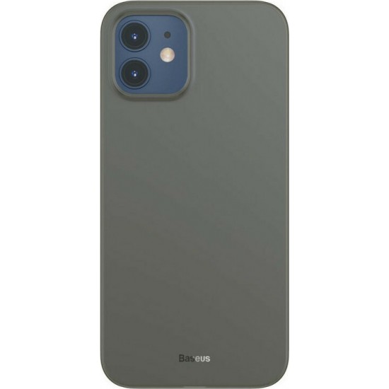 Baseus Wing Back Cover Σιλικόνης Μαύρο (iPhone 12/12 Pro)