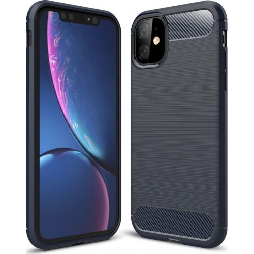 Carbon Back Cover Μπλε (iPhone 11)