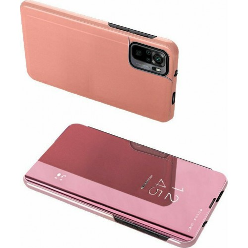 Clear View Book Πλαστικό Ροζ (Redmi Note 10 / 10s)