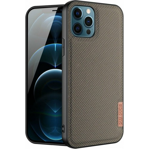Dux Ducis Fino Back Cover Σιλικόνης / Υφασμάτινο Πράσινο (iPhone 12 Pro Max)