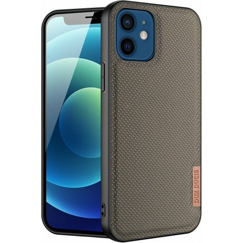 Dux Ducis Fino Back Cover Σιλικόνης / Υφασμάτινο Πράσινο (iPhone 12 mini)