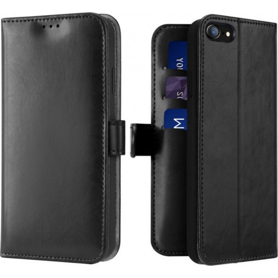 Dux Ducis Kado Stand Wallet Δερματίνης Μαύρο (iPhone SE 2020/8/7)
