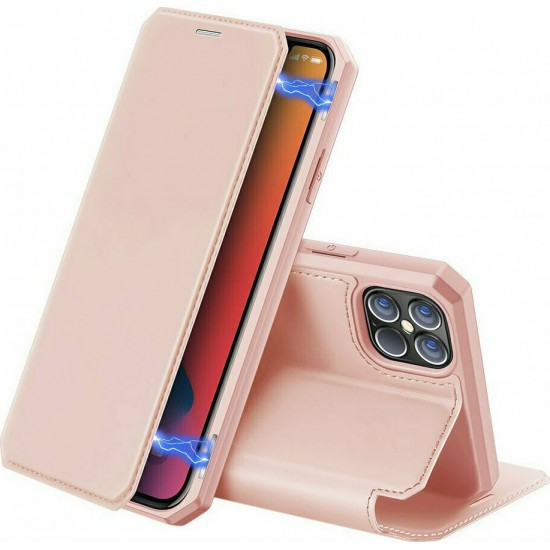 Dux Ducis Skin X Book Pink Leather (iPhone 12 Pro MAX)