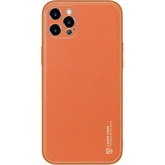 Dux Ducis Yolo Elegant Back Cover Δερματίνης Πορτοκαλί (iPhone 12 Pro Max)