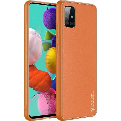 Dux Ducis Yolo Elegant TPU Back Cover Δερματίνης / Σιλικόνης Πορτοκαλί (Galaxy A71)
