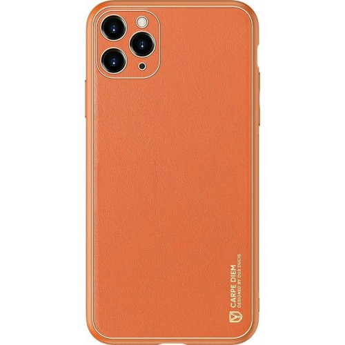Dux Ducis Yolo Series Back Cover Δερματίνης Πορτοκαλί (iPhone 12 Pro)