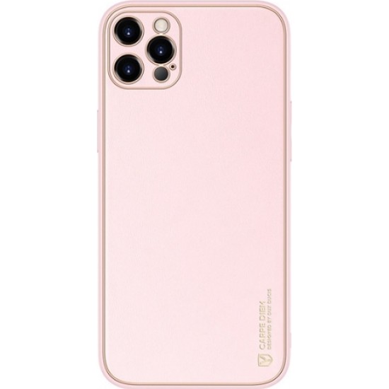 Dux Ducis Yolo Series Back Cover Δερματίνης Ροζ (iPhone 12 Pro Max)