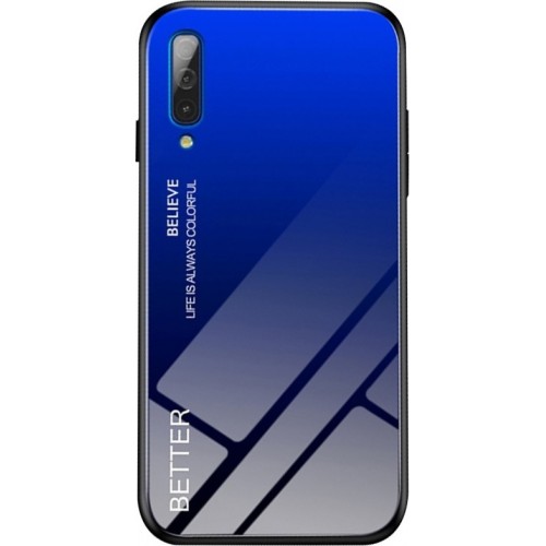 Gradient Color Glass Back Cover Μπλε (Galaxy A50)