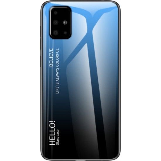 Gradient TPU Back Cover Μπλε μαύρο (Galaxy A71)