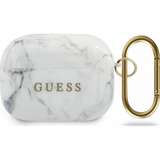 Guess TPU Marble Case Λευκό (Apple AirPods Pro)