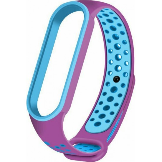 Dots Λουράκι Σιλικόνης Μωβ Μπλε (Mi Band 3/Mi Smart Band 4)