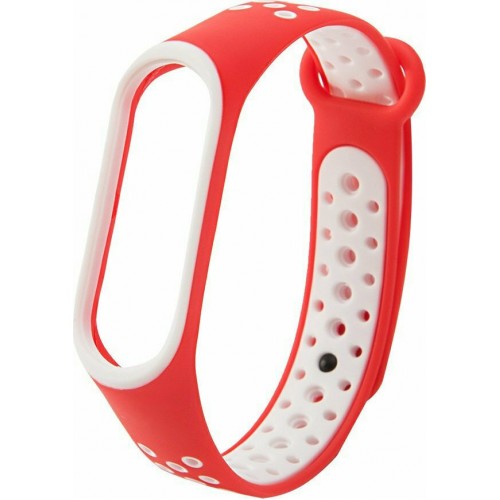Dots Λουράκι Σιλικόνης Red White (Mi Band 3/Mi Smart Band 4)