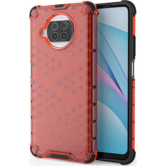 Honeycomb Back Cover Συνθετική Ανθεκτική Red (Xiaomi Mi 10T Lite / Redmi Note 9T Pro / Note 9 Pro 5G )