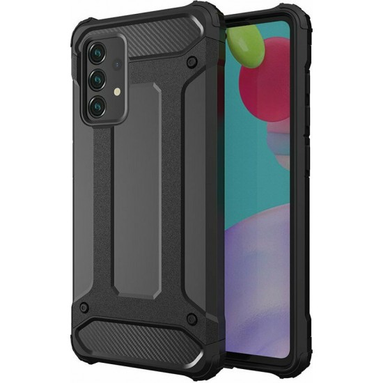 Hurtel Hybrid Armor Back Cover Ανθεκτική Μαύρο (Galaxy A52 4G / A52 5G / A32 4G)