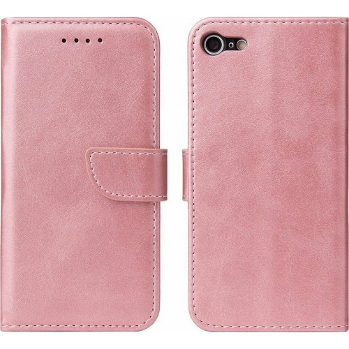 Hurtel Magnet Elegant Book Δερματίνης Ροζ (iPhone SE 2020/8/7)