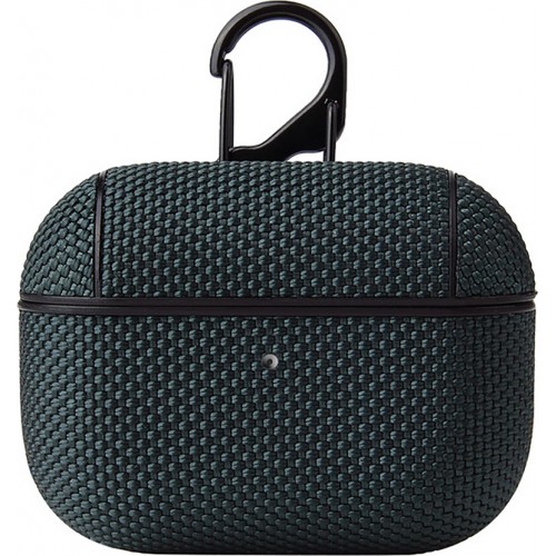 Hurtel Nylon Hard Case With Carabiner Σκούρο Πράσινο (Apple AirPods Pro)