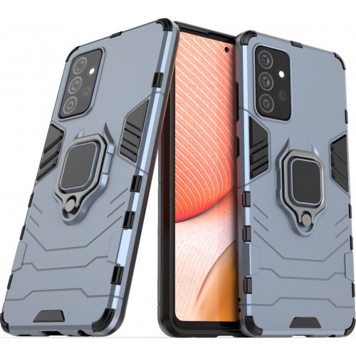 Hurtel Ring Armor Back Cover Πλαστικό Μπλε (Galaxy A72  4G / 5G)