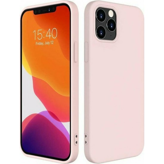 Hurtel Soft Back Cover Σιλικόνης Ροζ (iPhone 12 / 12 Pro)