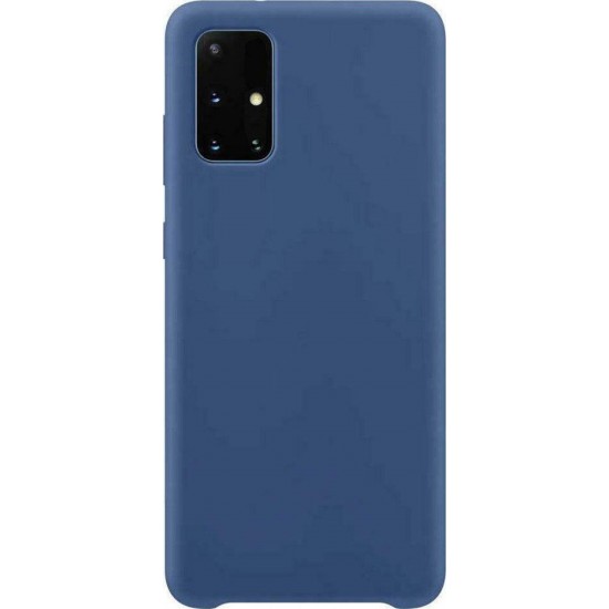 Silicone Soft Flexible Rubber Back Cover Σιλικόνης Dark Blue (Galaxy A72 4G / A72 5G)