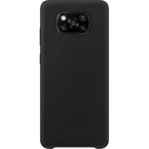 Hurtel Soft Flexible Rubber Back Cover Σιλικόνης Μαύρο (Poco X3 NFC / X3 Pro)