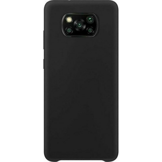 Hurtel Soft Flexible Rubber Back Cover Σιλικόνης Μαύρο (Poco X3 NFC / X3 Pro)