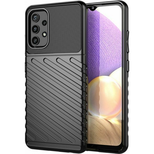 Hurtel Thunder Rugged Back Cover Σιλικόνης Ανθεκτική Μαύρο (Galaxy  A04S / A13 5G)