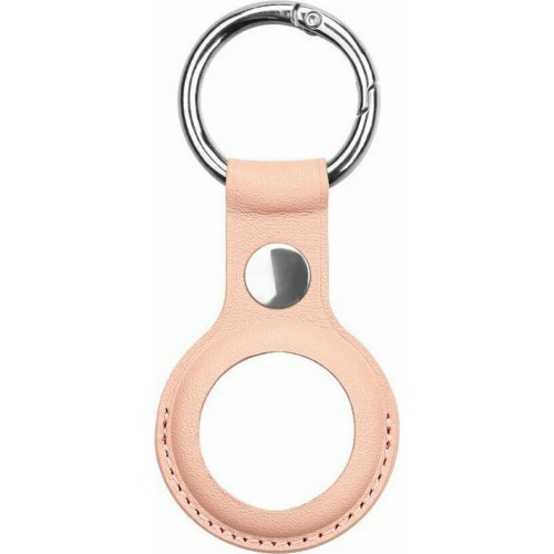 Leather Keyring Case for Apple AirTag Ροζ