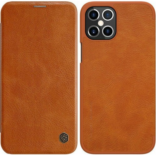 Nillkin Qin Book Δερματίνης Καφέ (iPhone 12 Pro Max)