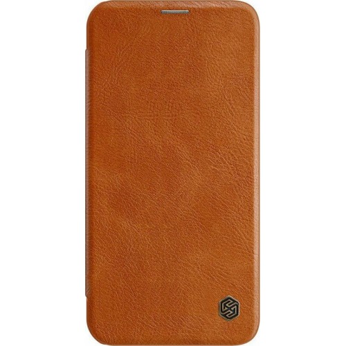 Nillkin iPhone 12 mini Qin Leather Flip Book Case Θήκη Βιβλίο - Brown