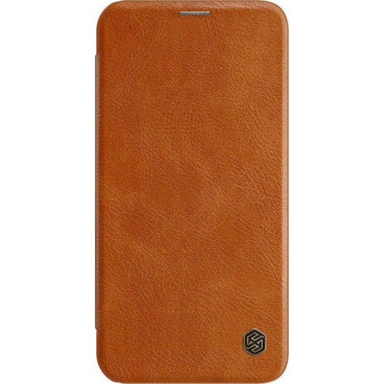 Nillkin iPhone 12 mini Qin Leather Flip Book Case Θήκη Βιβλίο - Brown