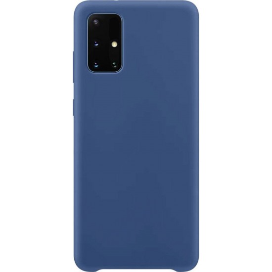 Θήκη πίσω σιλικόνης Velvet Μπλε για (Galaxy A71)