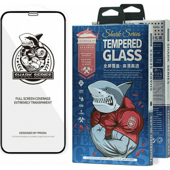 Proda Shark Full Face Tempered Glass Black (iPhone 12 mini)