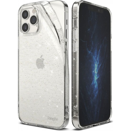 Ringke Air Back Cover Σιλικόνης Glitter Clear (iPhone 12 / 12 Pro)