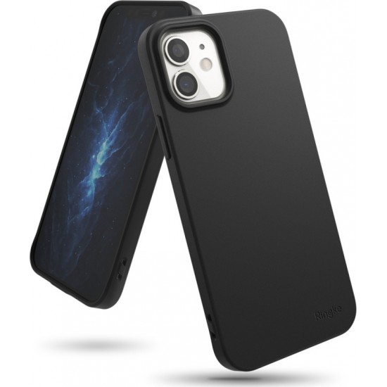 Ringke Air S Back Cover Σιλικόνης Μαύρο (iPhone 12 mini)