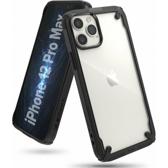 Ringke Fusion X Back Cover Πλαστικό / Bumper Σιλικόνης Μαύρο (iPhone 12 Pro Max)