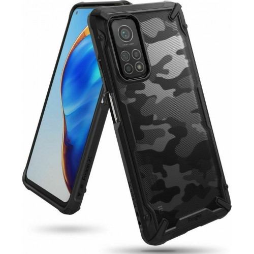 Ringke Fusion X Back Cover Πλαστικό Camo Black (Xiaomi Mi 10T / Mi 10T Pro)