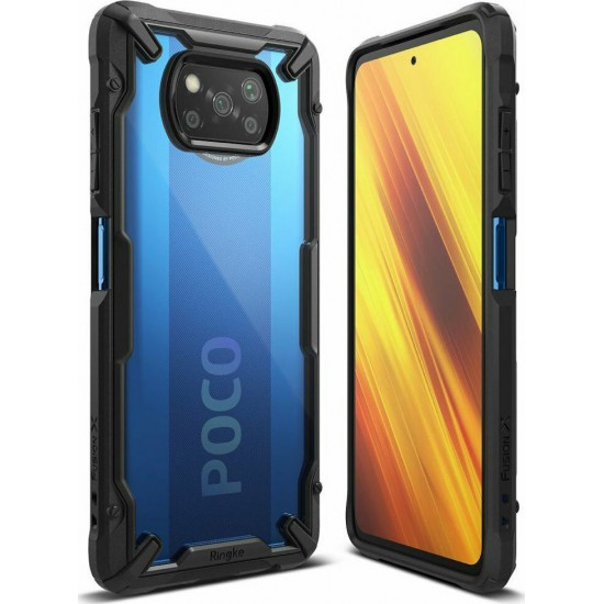 Ringke Fusion X Back Cover Πλαστικό Μαύρο (Poco X3 NFC)