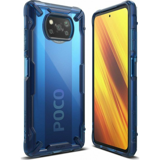 Ringke Fusion X Back Cover Πλαστικό Space Blue (Poco X3 NFC)