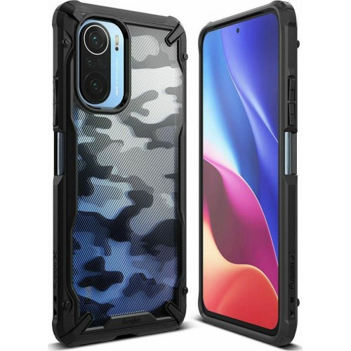 Ringke Fusion X Back Cover Συνθετική Camo Black (Poco F3)