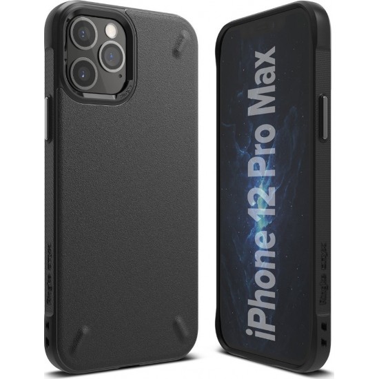 Ringke Onyx Back Cover Σιλικόνης Ανθεκτική Μαύρο (iPhone 12 Pro Max)