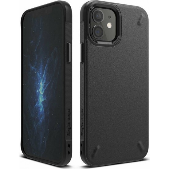 Ringke Onyx Back Cover Σιλικόνης Μαύρο (iPhone 12 mini)