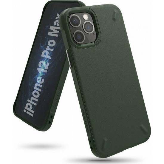Ringke Onyx Durable TPU Back Cover Συνθετική Πράσινο (iPhone 12 Pro Max)