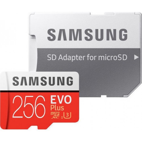 Samsung Evo Plus microSDXC 256GB U3 with Adapter